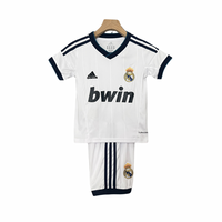 Camiseta y Pantalones Cortos Niños Real Madrid Home Retro 12/13