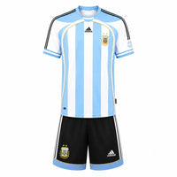 Camiseta y Pantalones Cortos para Niño Argentina Retro 2006