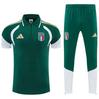 Conjunto Polo y Pantalón de Entrenamiento Italia 26/27 - Verde