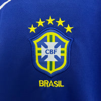 Camiseta y Pantalones Cortoss para Niño Retro Brasil Away 2004