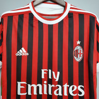 Camiseta AC Milan Retro 2011/2012 - Roja e Negra